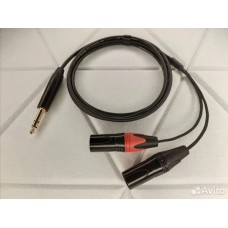 086-MVY-P26  Jack 6,3 стерео  <=> 2 XLR штекер  Mr.Cable Vulcan P26